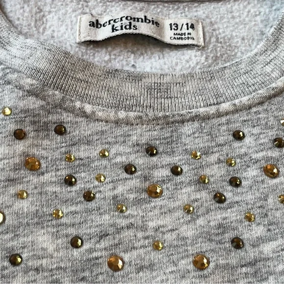 Rhinestone sweatshirt (13/14)
Heather oatmeal/grey - Picture 3 of 10